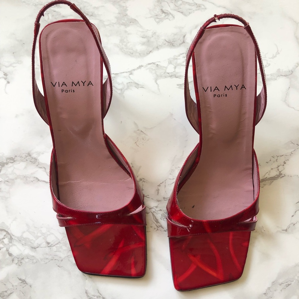 Square Toe Sling Backs